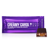 Chokoladebar med karamel Creamy Carol fra Simply Chocolate Flowpack 40 g NEDSAT PGA DATO